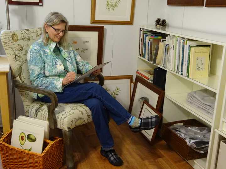 Judith at Her Desk